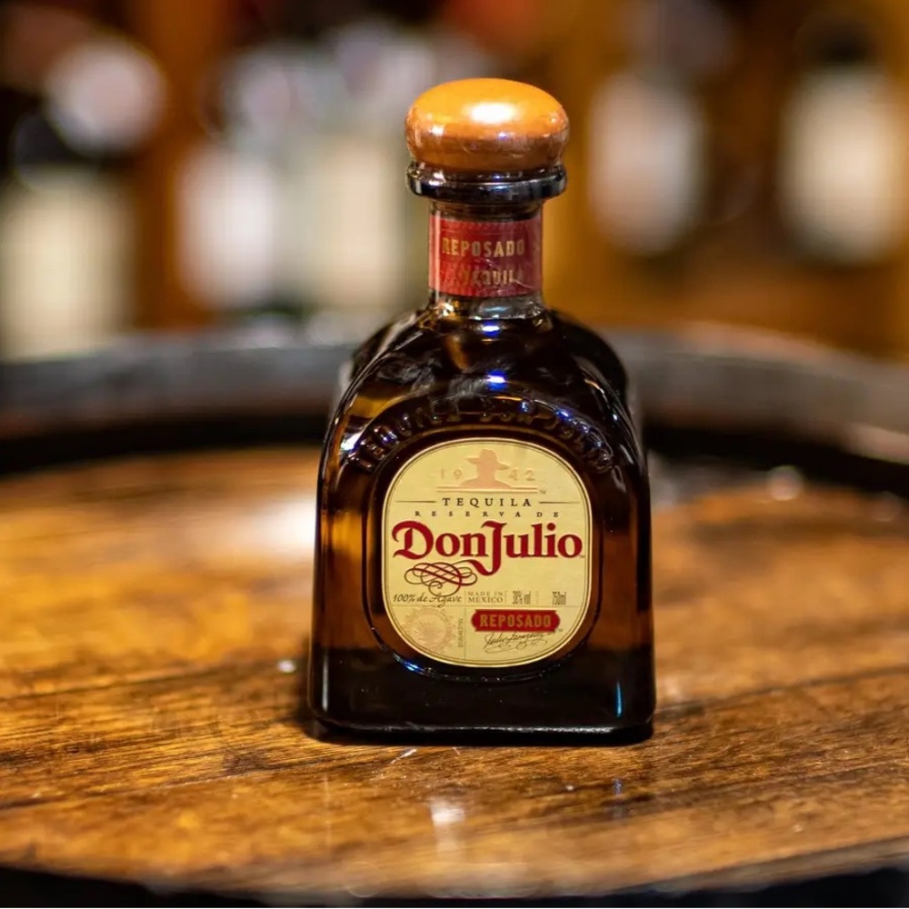 Don Julio Reposado Tequila Liquor Mini Bottle Empty Brown Glass 50mL